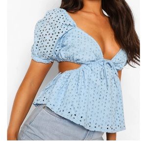 BooHoo Cut Out Detail Top